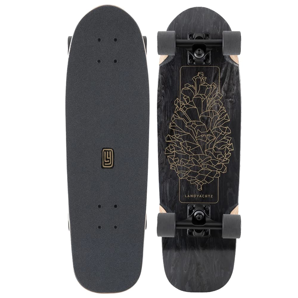 Land Yachtz スケートボード Amazon | Landyachtz Dinghy Blunt Black Pinecone Complete