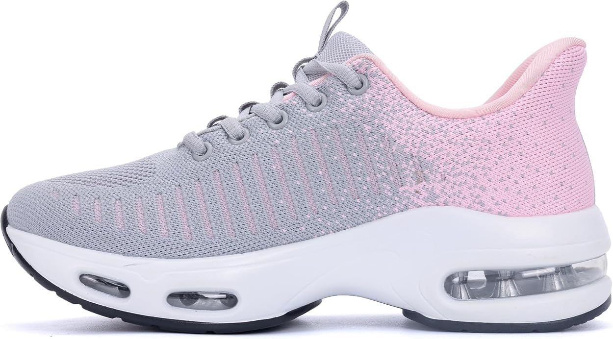 Womens Running Shoes Tennis Sneakers Athletic Fashion Shoes Breathable Non Slip Walking Sneakers for Gym Workout Jogging US 6-11