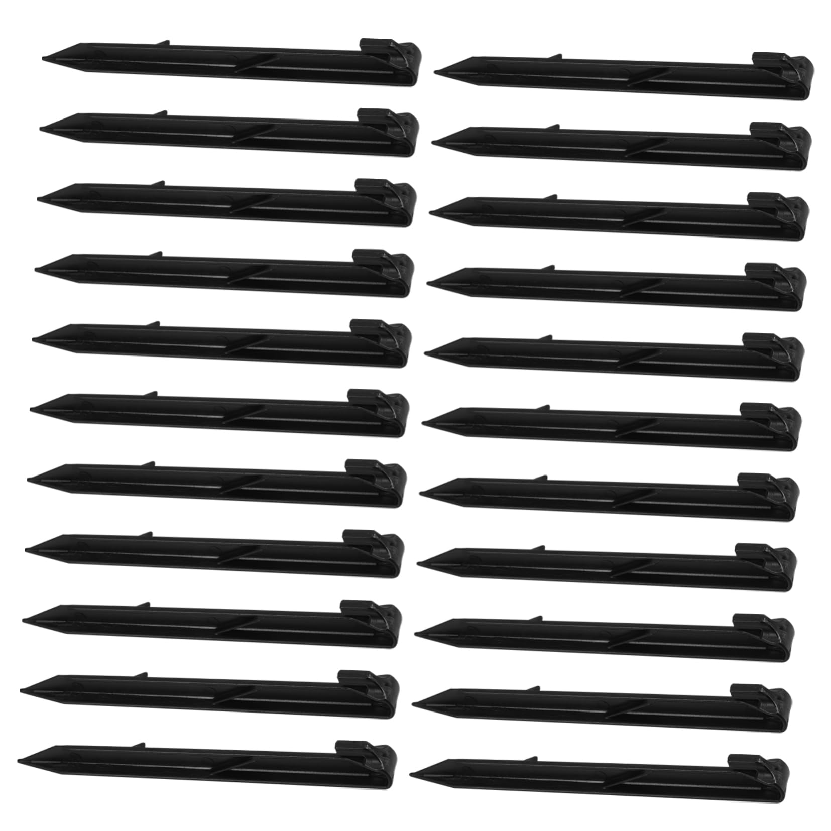 BESTonZON 50pcs Heavy Duty Plastic Tent Stakes Garden Anchoring Spikes for Camping Landscaping and Outdoor Activities Lightweight Portable Easy Installation