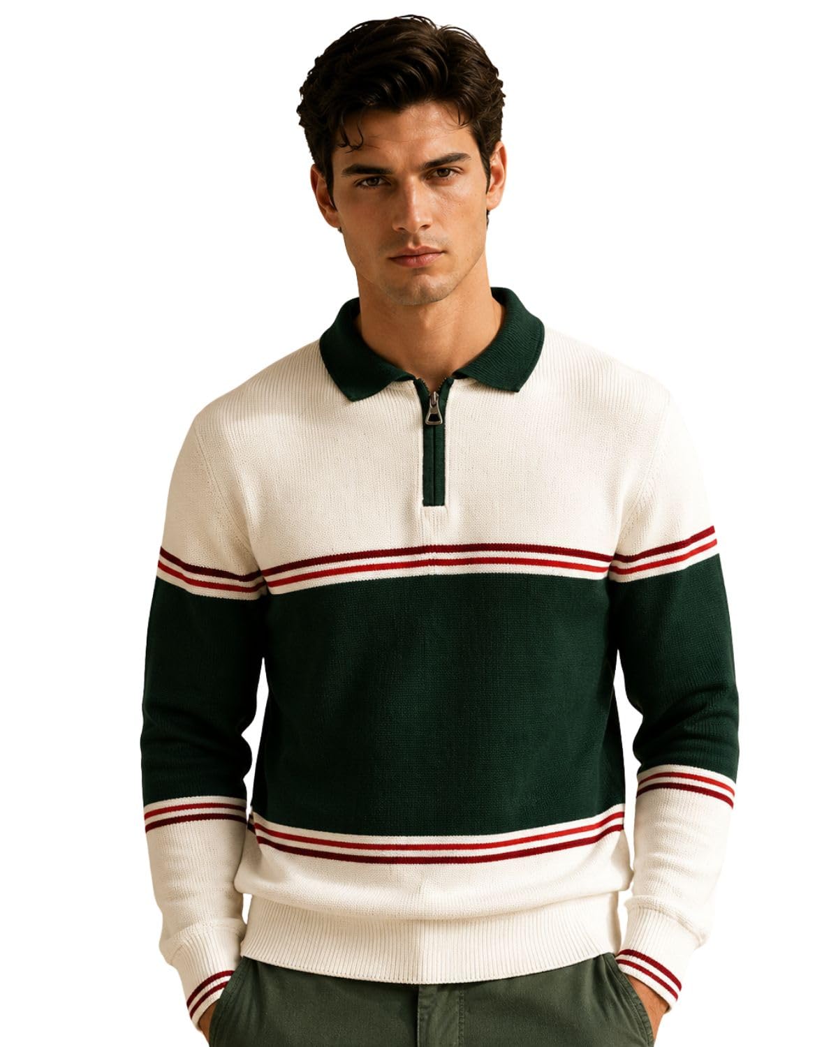sovex Men's Multicolor Colorblocked 100% Cotton Polo T-Shirt-picture-46