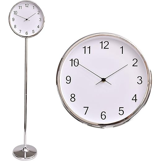 Minimalist Nordic Silent Floor Clock