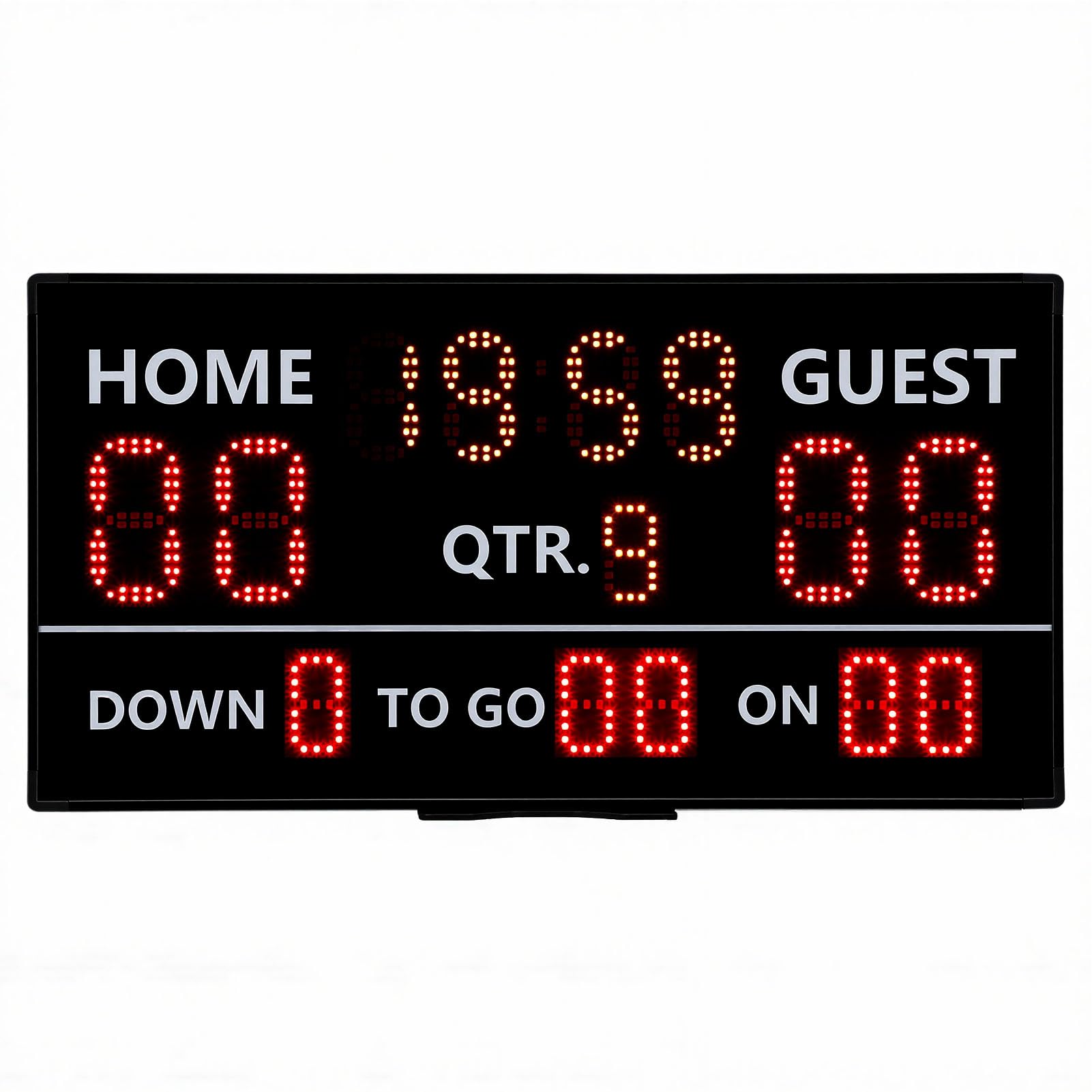 Jeffergarden Tabellone Segnapunti Elettronico con Display LED a 14 Cifre Remoto Segnapunti Basket Pallavolo Tennis Giochi, con Alimentazione a Batteria e Cicalino, per Uso Sportivo Indoor