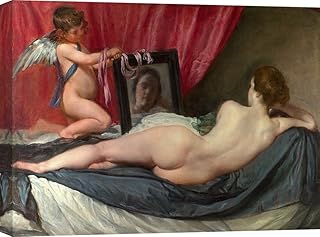 Art Print Cafe – Quadro - Stampa su Tela – Diego Velázquez, Venere allo Specchio – 60x40 cm