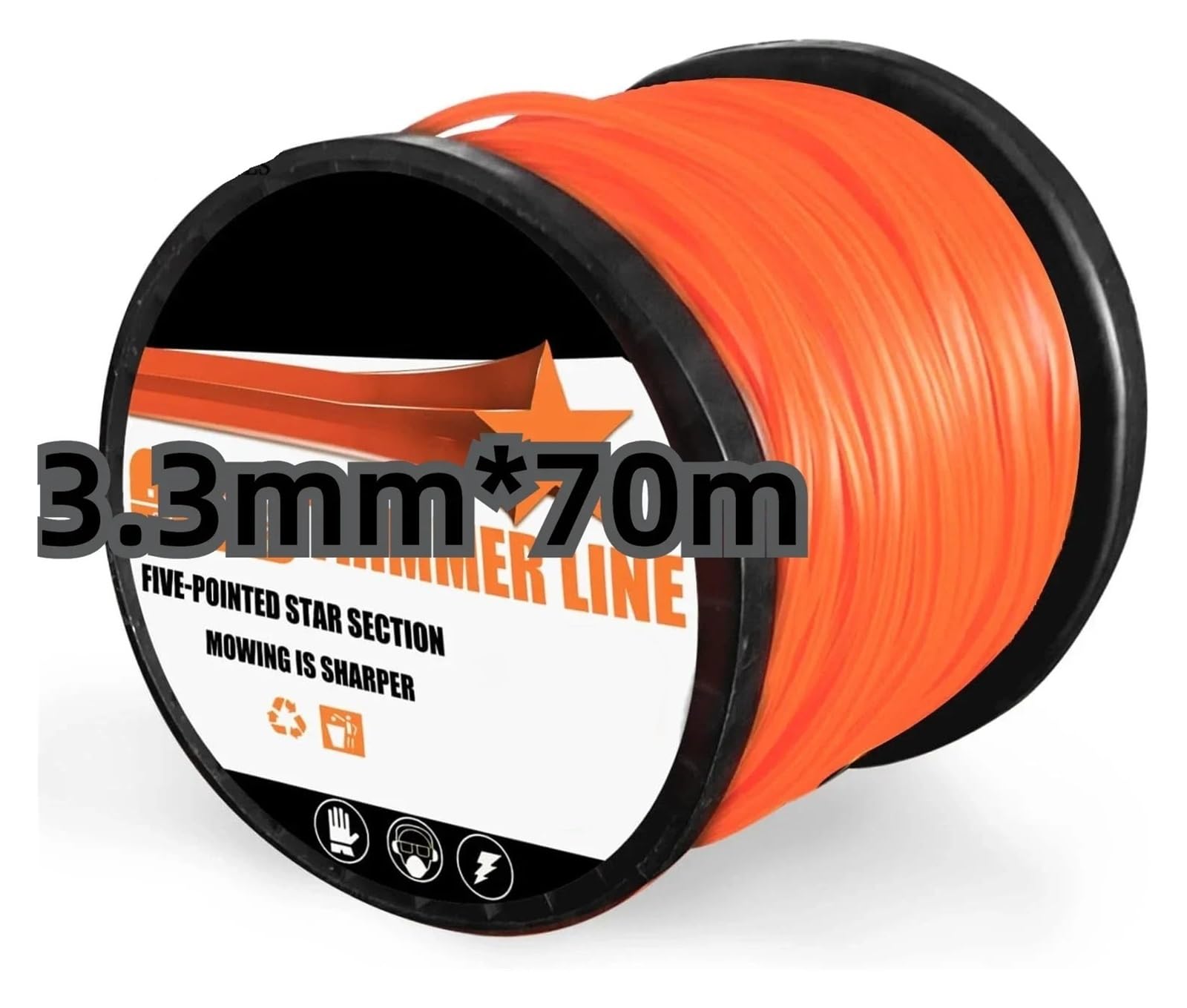 Filo Pentagramma per decespugliatore 2,4 mm x 130 m Nylon