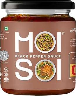 HOT BLACK PEPPER 175gms|Premium quality Sauce Dip|Cook|Dipping Sauce|Spread|Stir Fry Cooking Sauce|Vegan Friendly|Gluten free Product|No MSG|Chinese Sauce|Oriental Sauce|Asian Sauce