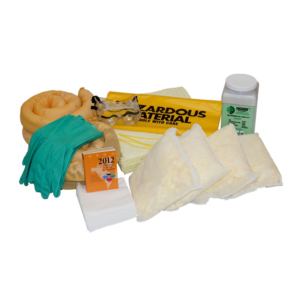 Enpac Large Wall-Mount Cabinet Spill Kit Refill, Aggressive, Cabinet Not Included, 15-Gallon Spill Capacity