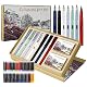 Kalligraphie-Füller Set GC QUILL mit 7 Federn und 40 Tintenpatronen