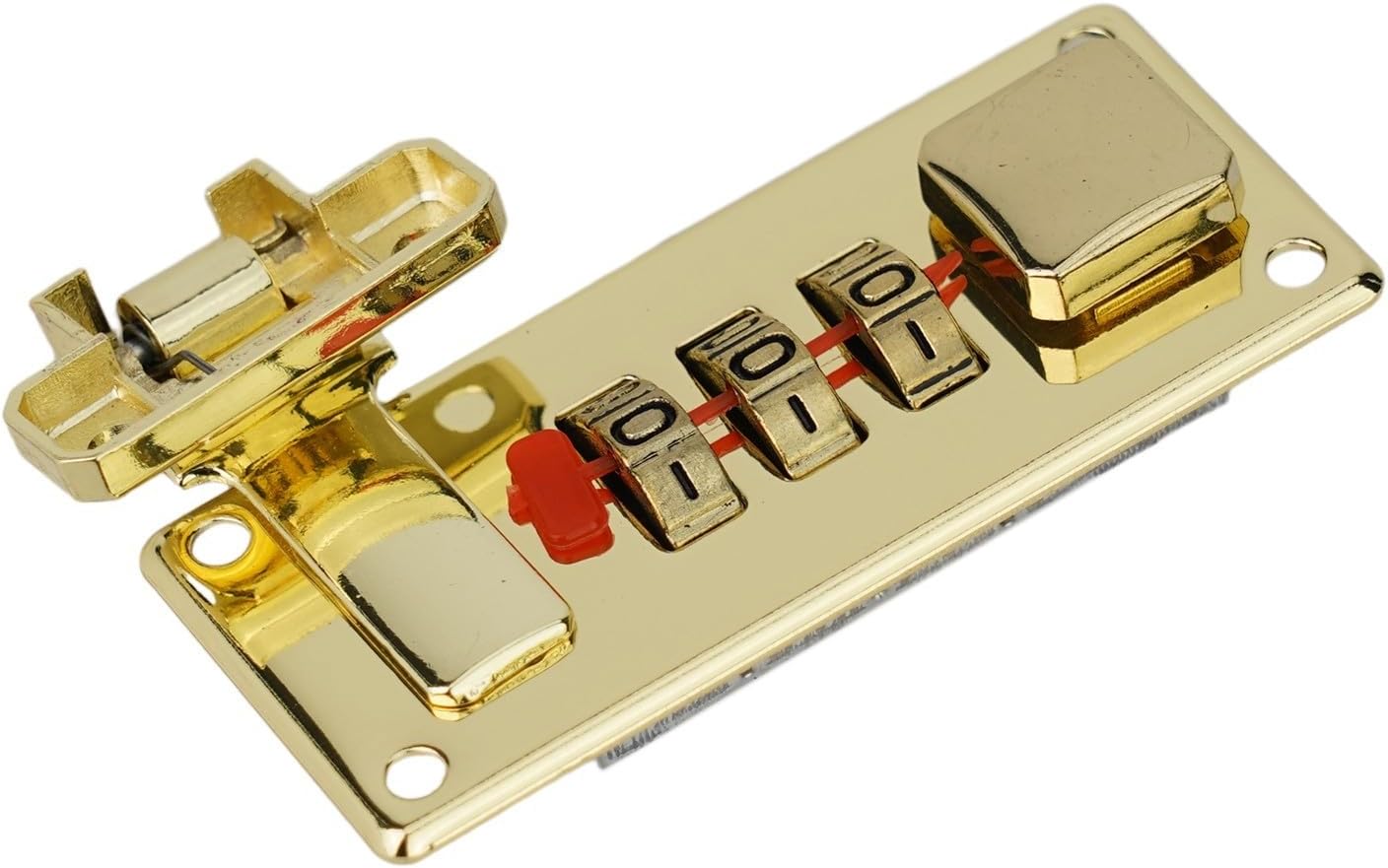 Retro Hardware Combination Lock Latch Suited For Various Box Types for Vintage Jewelry Wooden Boxes Case (Yellow Left)