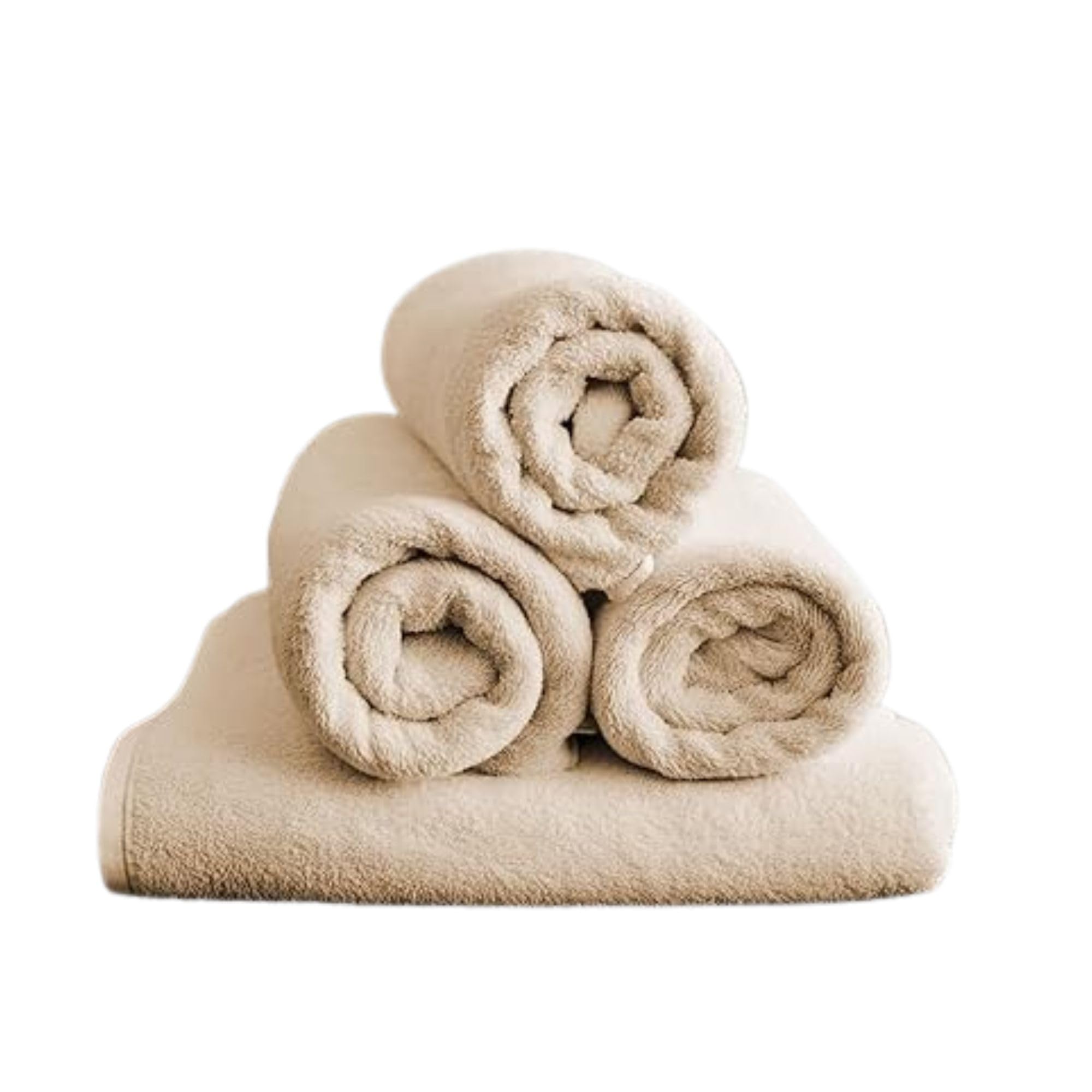 Premium 100% Cotton Hand Towels - Ultra-Soft, Highly Absorbent & Quick Dry - 500 GSM, Pack of 2 (Cream, 90x48 cm)-image-17