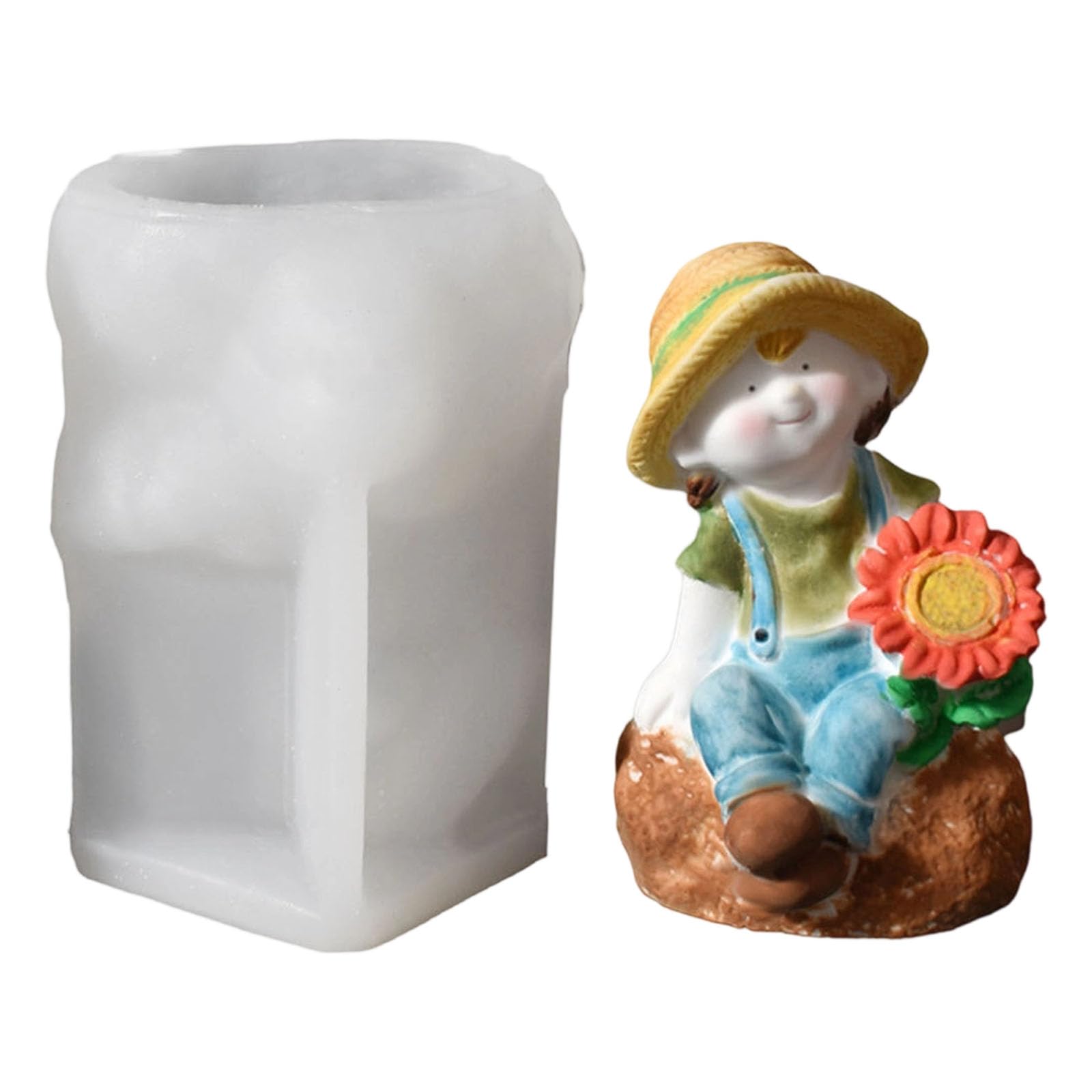 Xjdzineq Artistics Sunflowers Silicone for Projects Safe Materials Making Supplies Kids Friendly Sunflowers Boy Girl Detailed Silicone for Soap