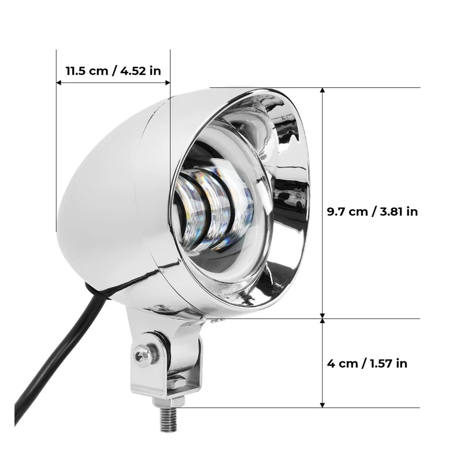 Fari Fendinebbia A LED Universali Per Moto Lampada Spot Anteriore Faro Per Scooter Per Incrociatori Per Bobber Per Choppers Per Softail Faro Del Motociclo