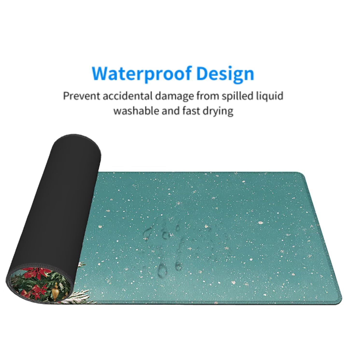 Turkusowa podkładka pod mysz pod mysz pod mysz do gier XXL 1400 x 600 x 3 mm podkładka pod mysz gumowa podkładka pod mysz duża podkładka pod mysz dla graczy wodoodporna podkładka pod mysz do gier PC