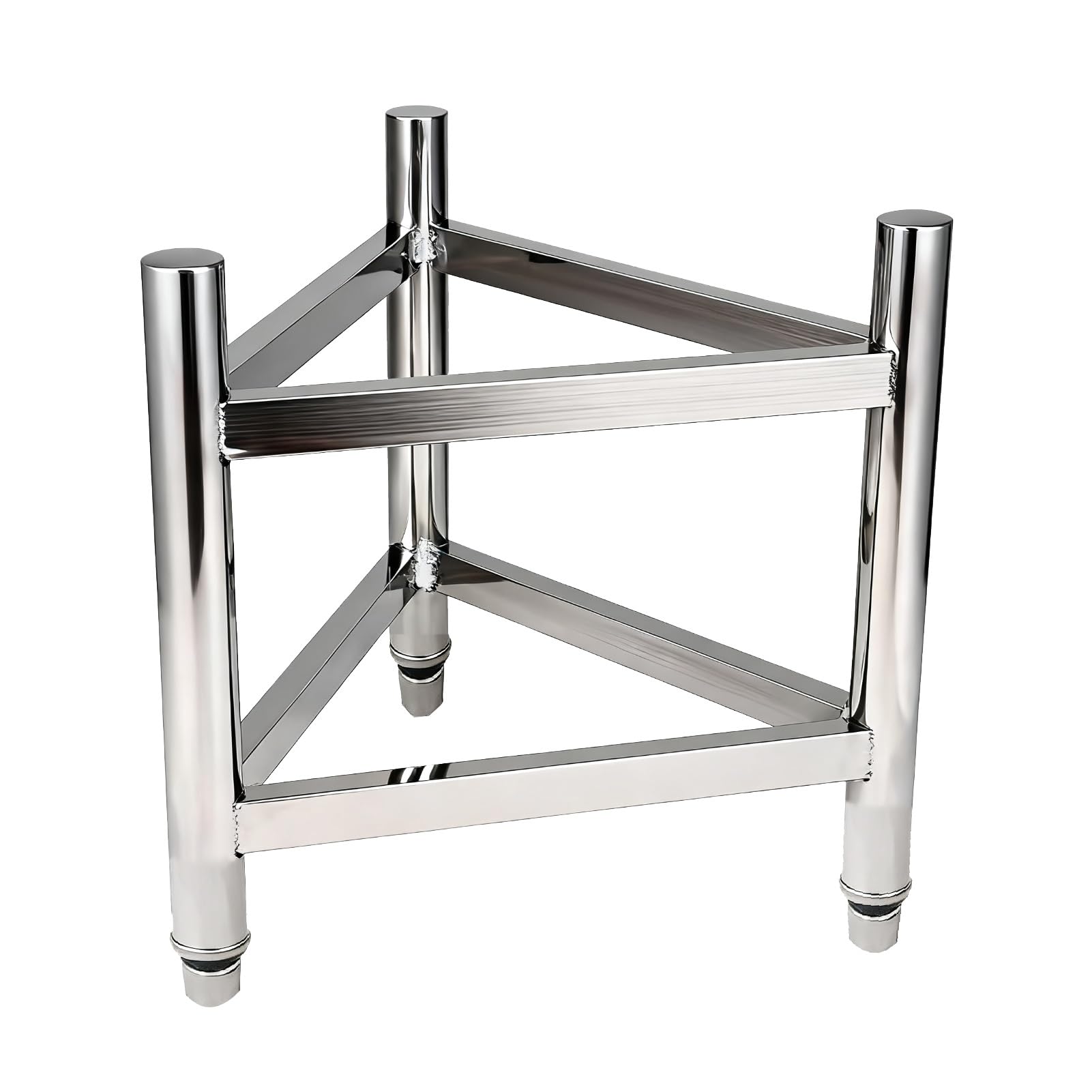 Rejilla Ollas Acero Inoxidable Alta Resistencia, Base Cubeta Comida con Altura Ajustable, Soporte Equipo Cocina Comercial, Ideal Restaurantes(45x50cm)