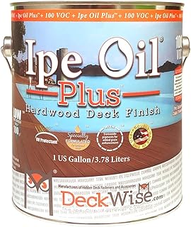 DeckWise Ipe Oil Plus Hardwood Deck Semi-Transparent 100 VOC Natural Finish (1-Gallon)