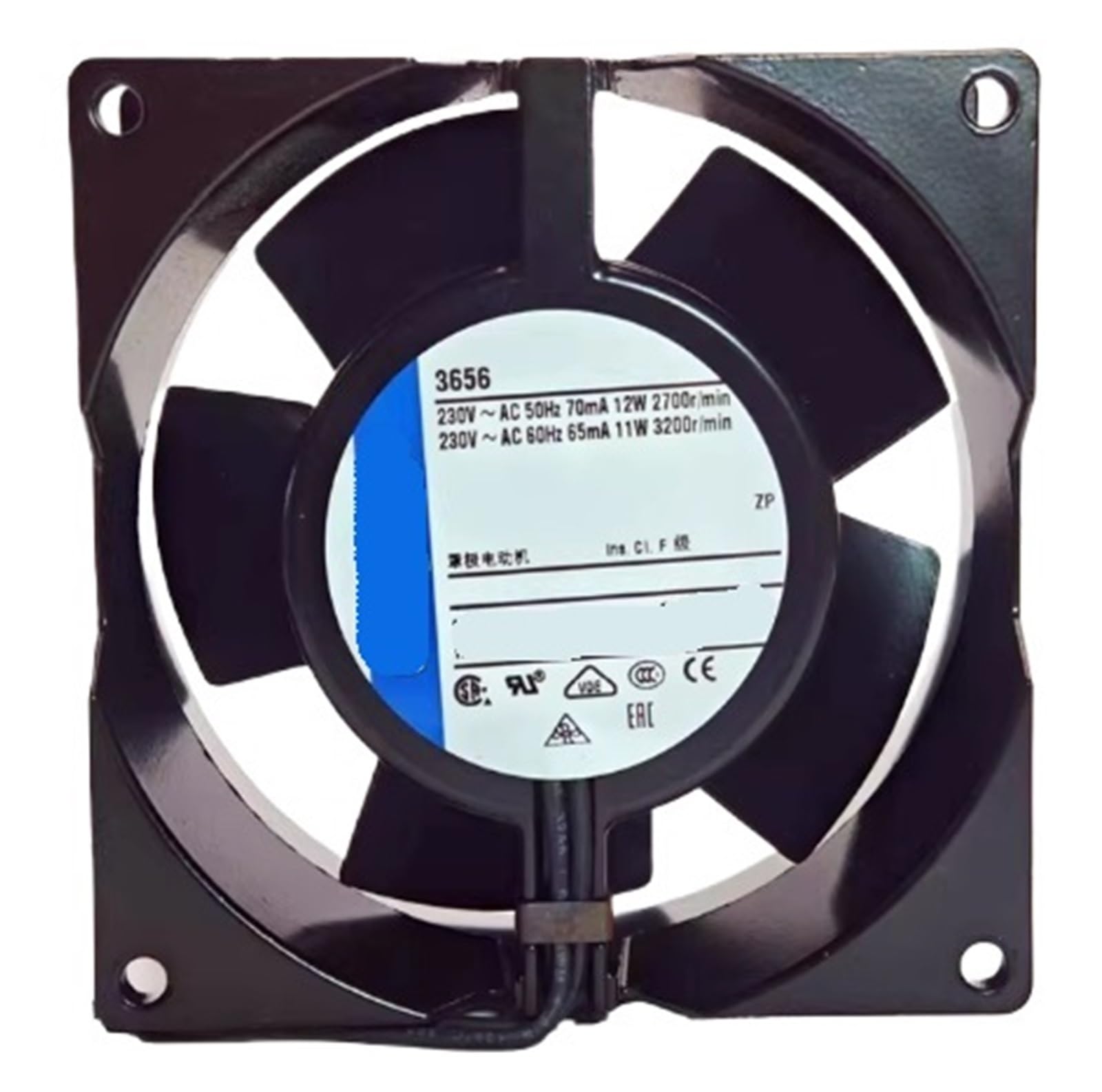 YMUGUEGH 3656 3950 92x92x38mm 9cm 230V AC 75m3/h 2700RPM Cooling Fan
