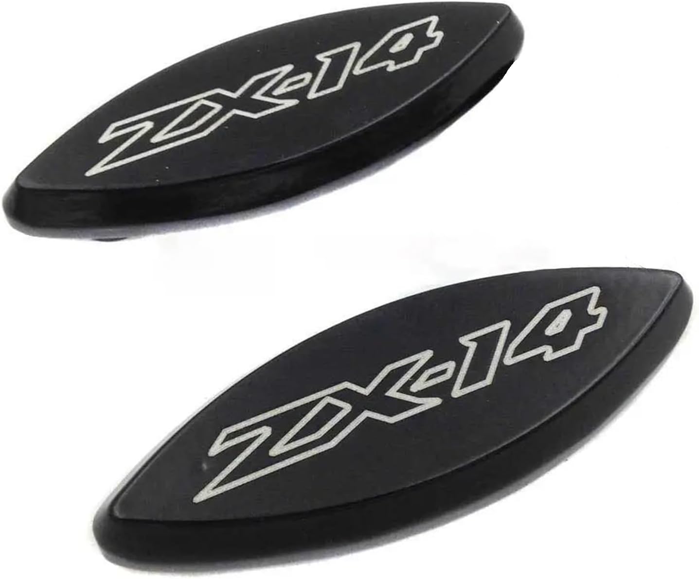 إكسسوارات الدراجات النارية Motorcycle Rearview Mirror Base Cover Windshield Drive Mirror Hole Cover For Kawasaki Ninja ZX 14 Zx14 2012-2022(أسود)