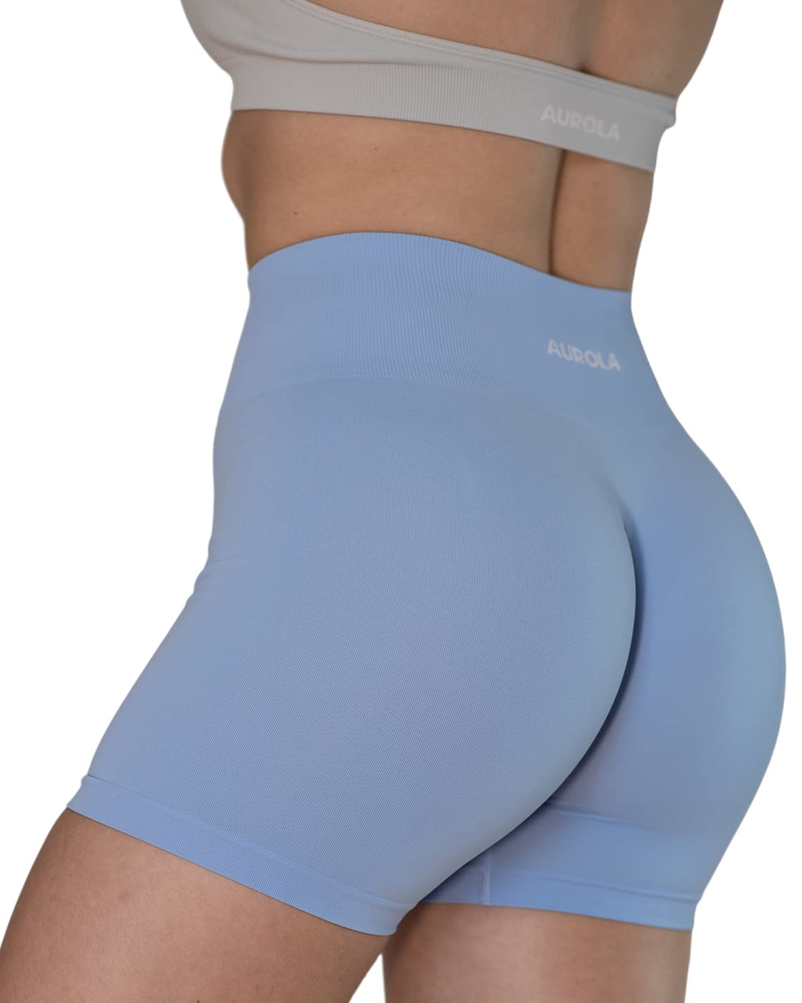 AUROLA Aurola Dream Workout Shorts Women - Shorts - Doux - Femme | Contrôle du ventre, pas de couture avant, non transparent, entrejambe à soufflet, entrejambe de 10,2 cm, doux, compression