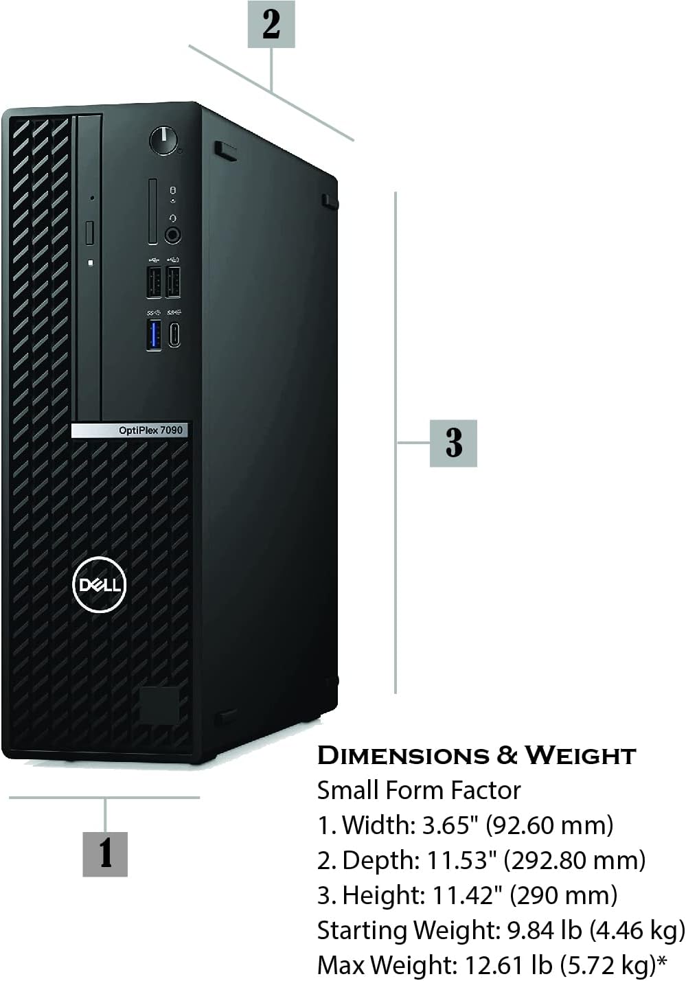 MTG Desktop Computer OptiPlex 7090 Desktop Intel Core i7-10505 3.2 GHz, Windows 11 Pro, MTG Webcam, Monitor (24" Monitor, 16GB 512GB PCle)