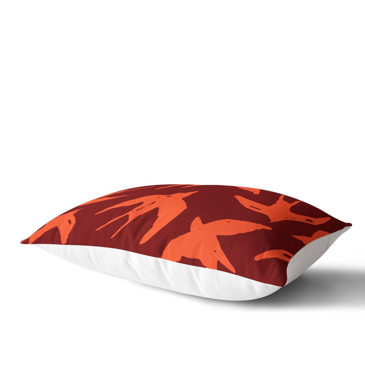 BonaMaison Federa Per Cuscino In Cotone 35x50 Cm - Arancio-Bordeaux - Cuscino Decorativo Per Divano, Letto, Soggiorno - Prodotto In Turchia