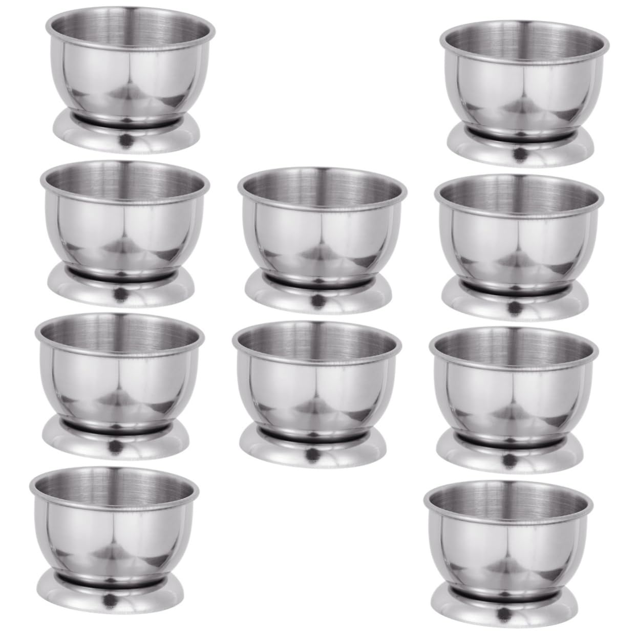Zerodeko 5 Sätze Kleine Teetassen Becher Tassen Faltbar Reisebecher Aus Stahl Rostfreier Trinkbecher Haushalts Teetasse Teegeschirr Metall Teetasse 2 Stücke * 5