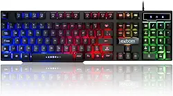 Teclado Gamer Usb Semi Mecânico Iluminado Exbom Bk-152c