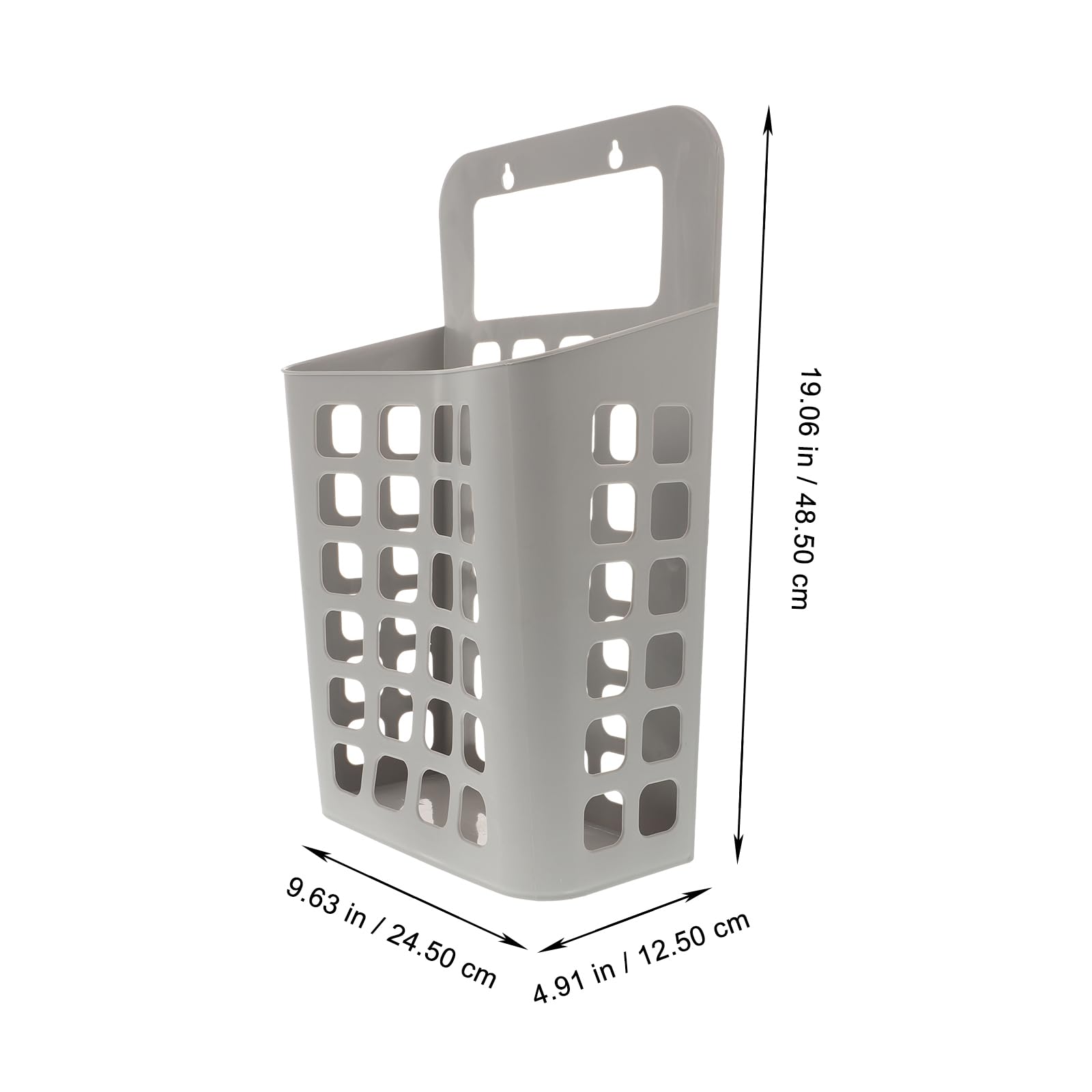 Alipis Plastic Laundry Hamper Folding Laundry Basket Hanging Hampers for Laundry Shelf Storage Basket Plastic Laundry Bin Bathroom Organizer Basket Household Laundry Container Clothes