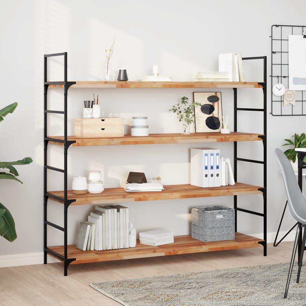 Étagère Flottante Acacia Massif 120cm pour un salon chaleureux et épuré