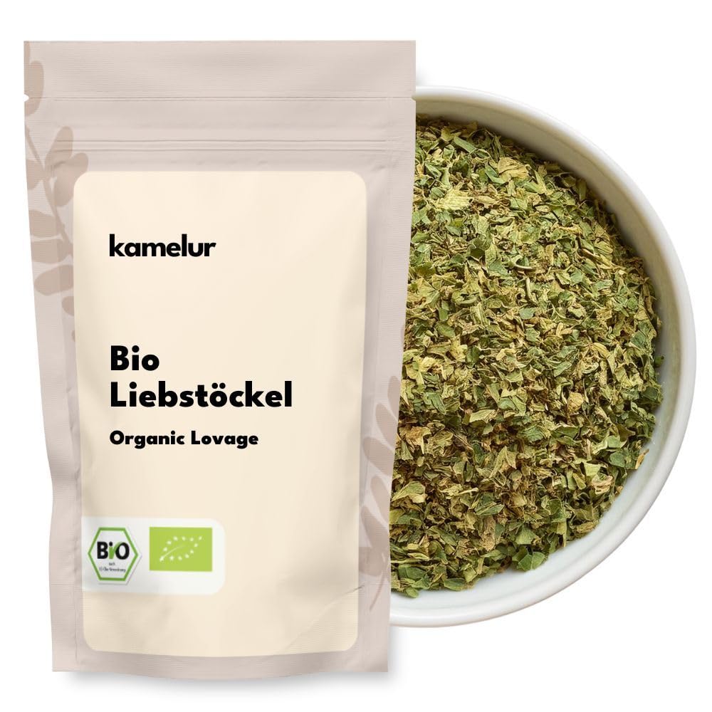 250g di levistico tedesco BIO essiccato e sminuzzato, sedano di monte da coltivazione biologica controllata senza additivi