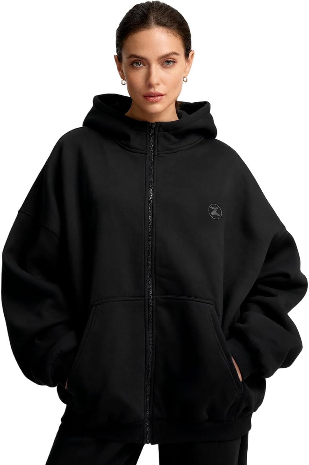 Womens Oversized Hoodies Sweatshirts Fall Fashion 2025 Zip Up Sweaters Winter Clothes