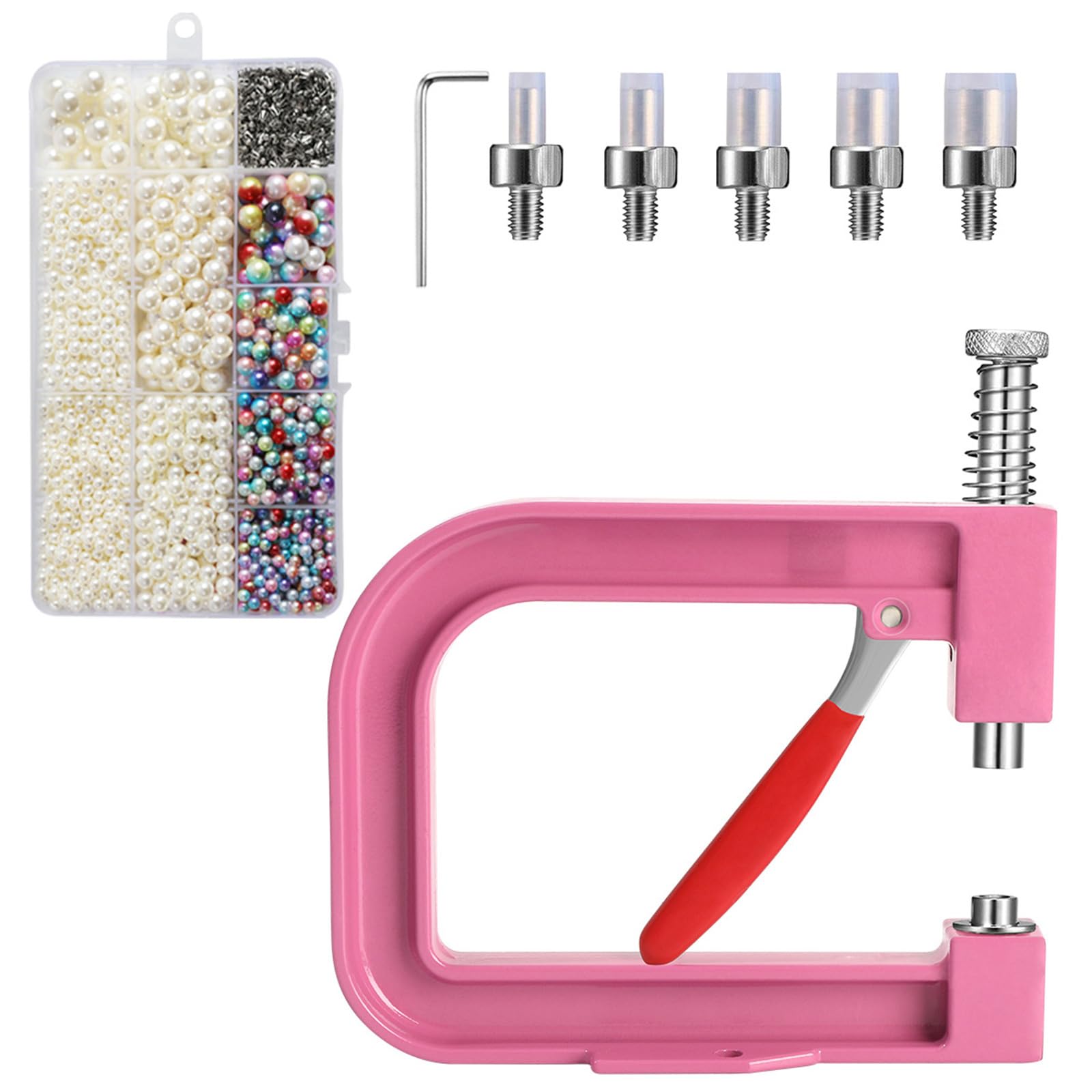 CRFFZ Portable Pearls Setting Machine Bead Making Machine Beading Accessories for Hat Shoes Clothes Bead Making