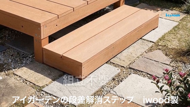 Amazon.co.jp: アイガーデン(igarden) アイ ウッドデッキ ステップ