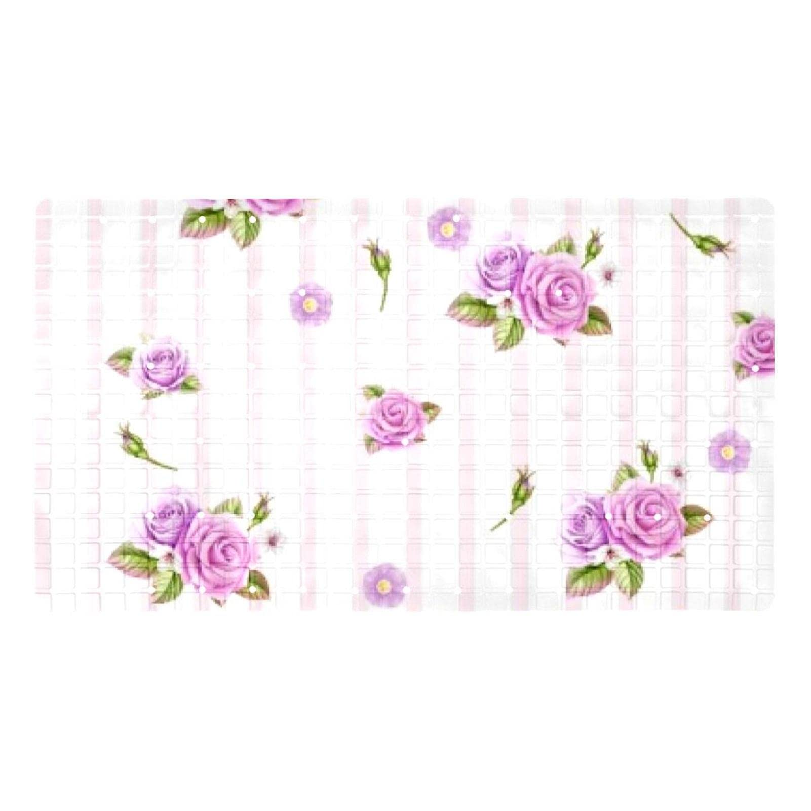 Tapis antidérapant pour baignoire rose pour douche sécurisée enfant