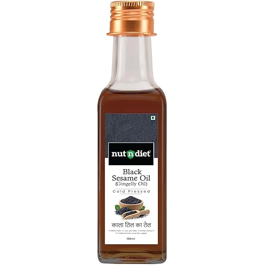 nutndiet Cold Pressed Black Sesame Oil Gingelly Oil 100ml