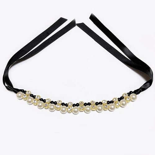 Miniatura 4 de PetFavorites - Collar con 2 filas de perlas de diamante para perro, gato, perlas, collar con abalorio de cinta para perros pequeños, chica,