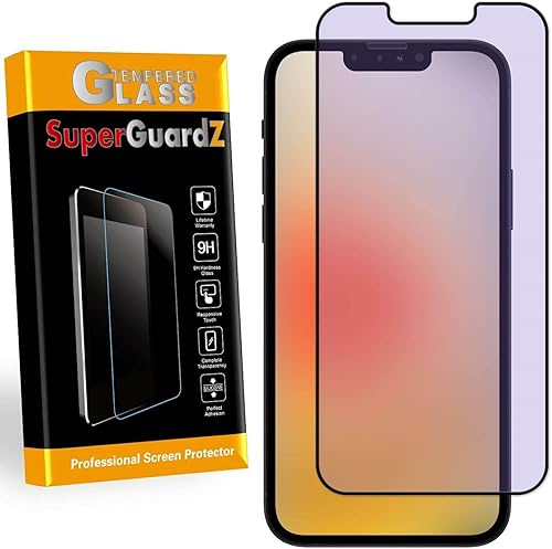 SuperGuardZ Protector de pantalla para iPhone 16e  iPhone 13 ProiPhone 13  iPhone 14 protector de pantalla anti luz azul vidrio templado, protección