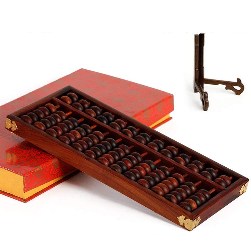Boulier Standard à Chiffres, boulier en Bois, boulier Redwood Abacus Art Collection Abacus AC et étudiants boulier Mental décoration de Bureau(35 * 15 * 2.5cm)