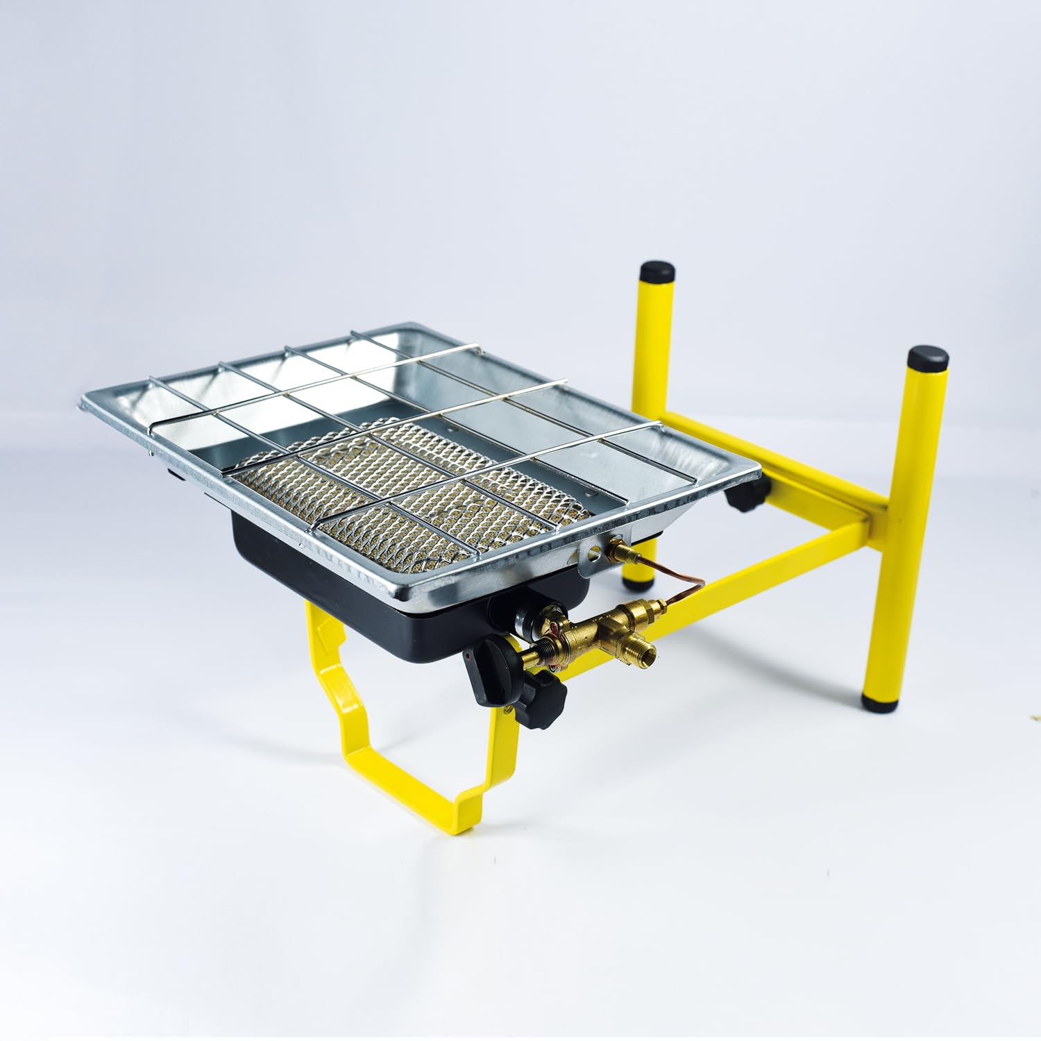 Produktbild von HUUG Edelstahl Terrassenheizstrahler 48000-BTU Fußbodenheizung Flüssigkeit Propan Outdoor Heizung Tischplatte Heizung Braun