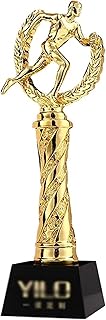Sports Runner Trophy, Championship Award, Winner's Honor, Base can be Engraved, First to Third Place Rewards (Color : Gold, Size : 29 * 8cm)