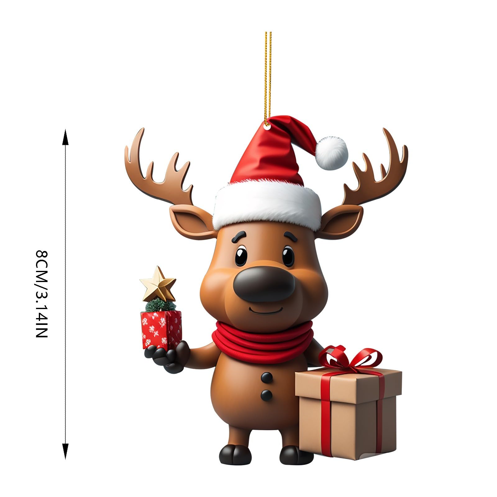 WANDIC Weihnachts-Aufkleber Set – 65 Stück, Retro-Motive, Aus Papier, Für Geschenke & Deko