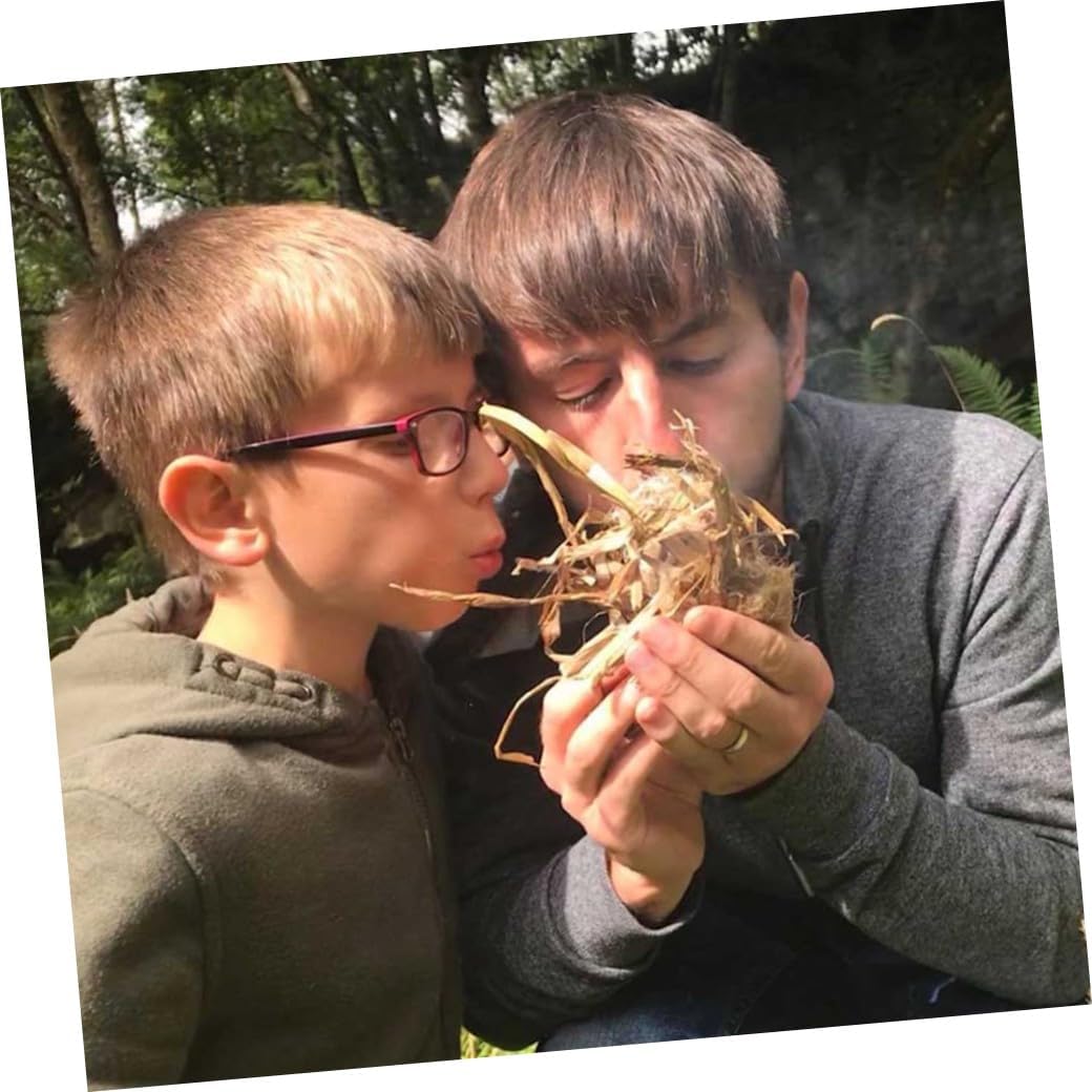 Yardwe Drill Fire Natural Wooden Friction Set for Outdoor Fire Tools Survival Camping Equipment