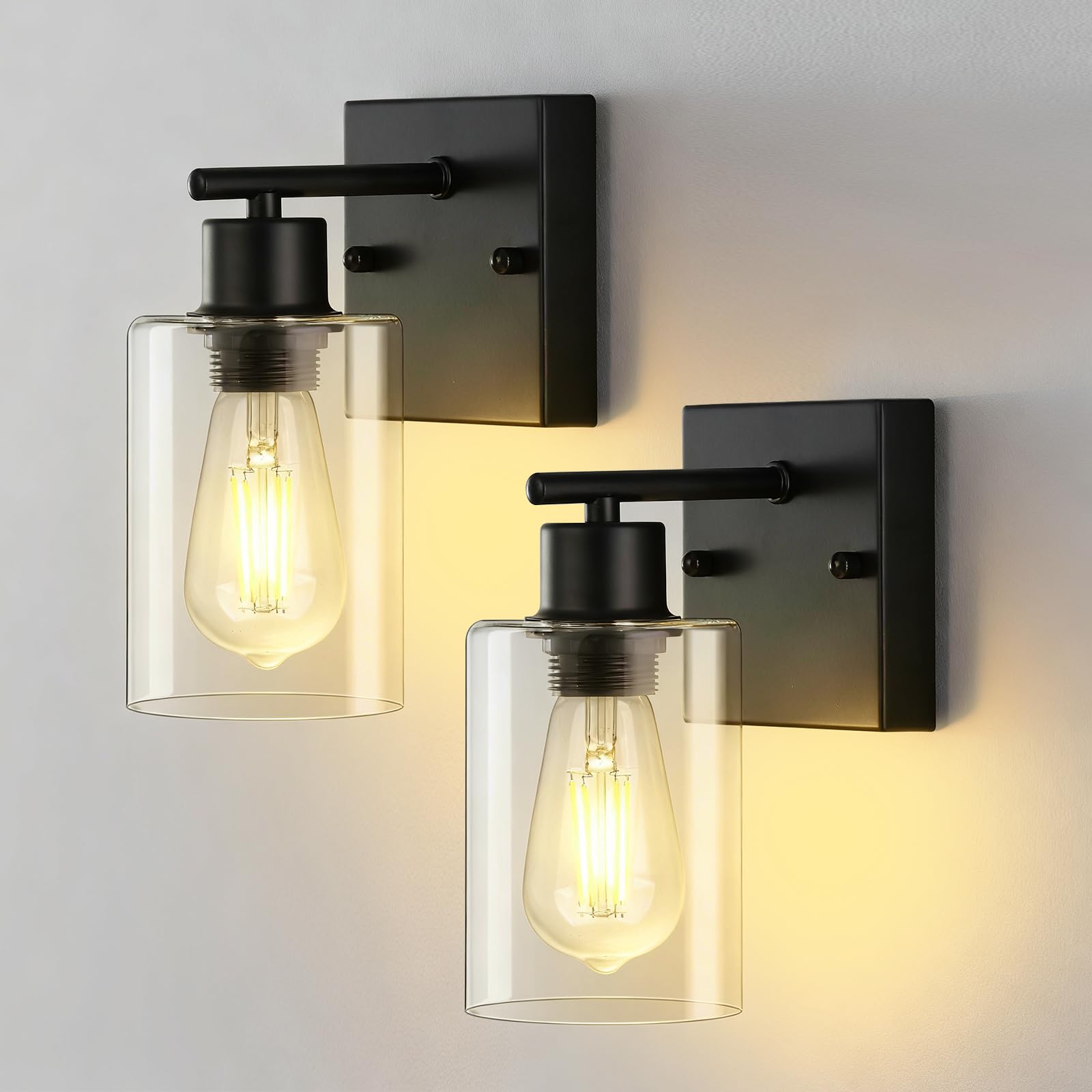 Matte Black Bathroom Vanity Wall Sconces