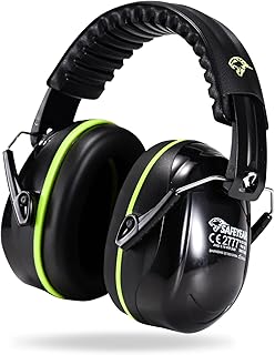 SAFEYEAR Orejeras de seguridad Basics Orejeras de seguridad de reducción de ruido para disparos, maquinaria de construcc...