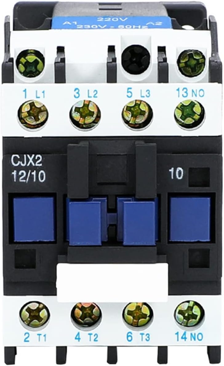 CJX2-1201 CJX2-1210 Motor Starter Relay Contactor AC 25A Voltage Optional LC1-D 24V 36V 48V 110V 220V 380V 1Pcs (Color : CJX2-1210, Size : 127V)