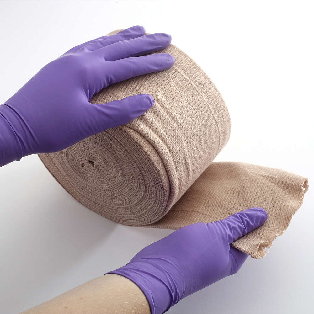 MediChoice Tubular Elastic Support Bandage, 3.50"x11 Yards, Size E for Large Ankle-Medium Knee-Small Thigh, Cotton Spandex, TSB7350, Beige, 1 Box