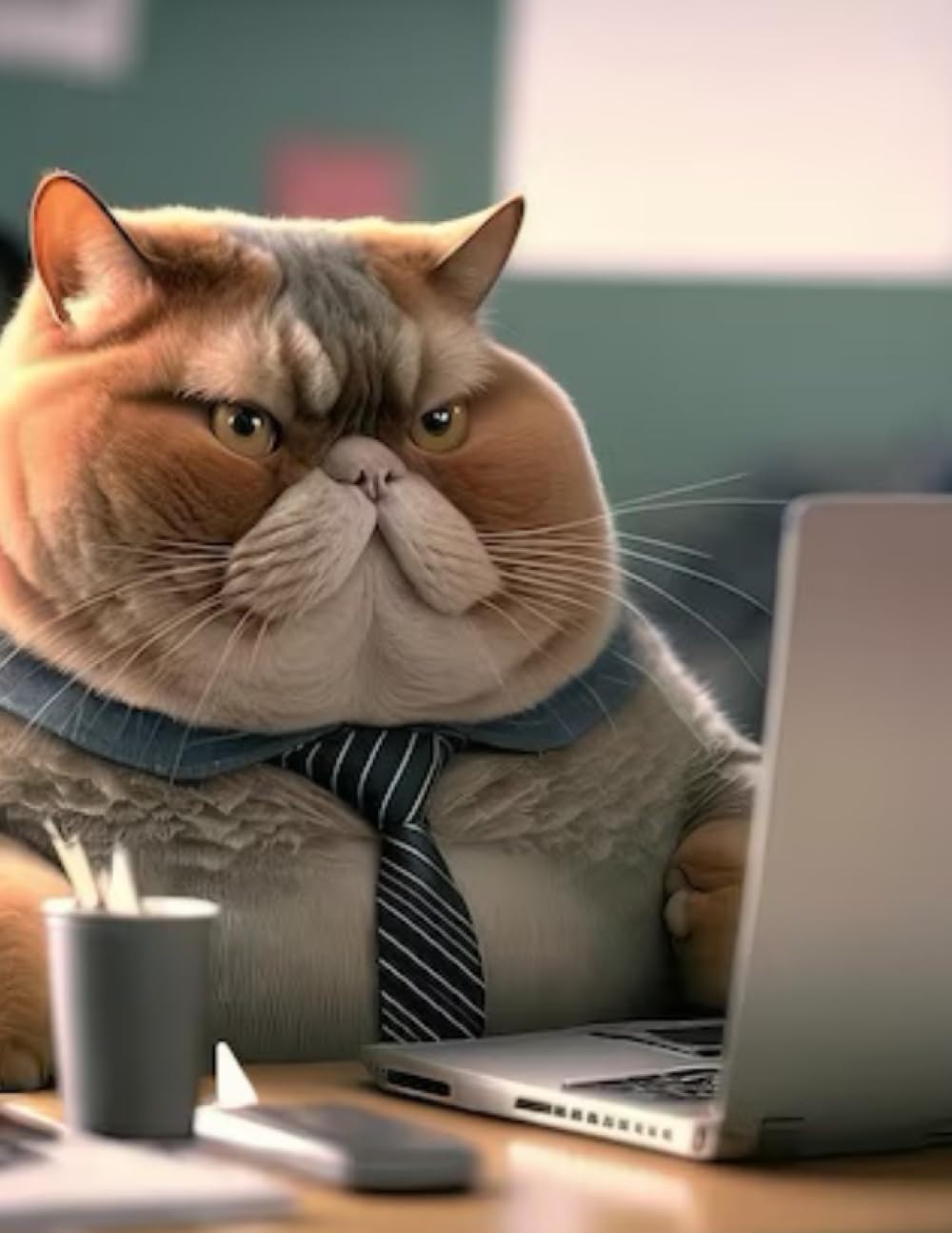Independently published fat office cat skechbook