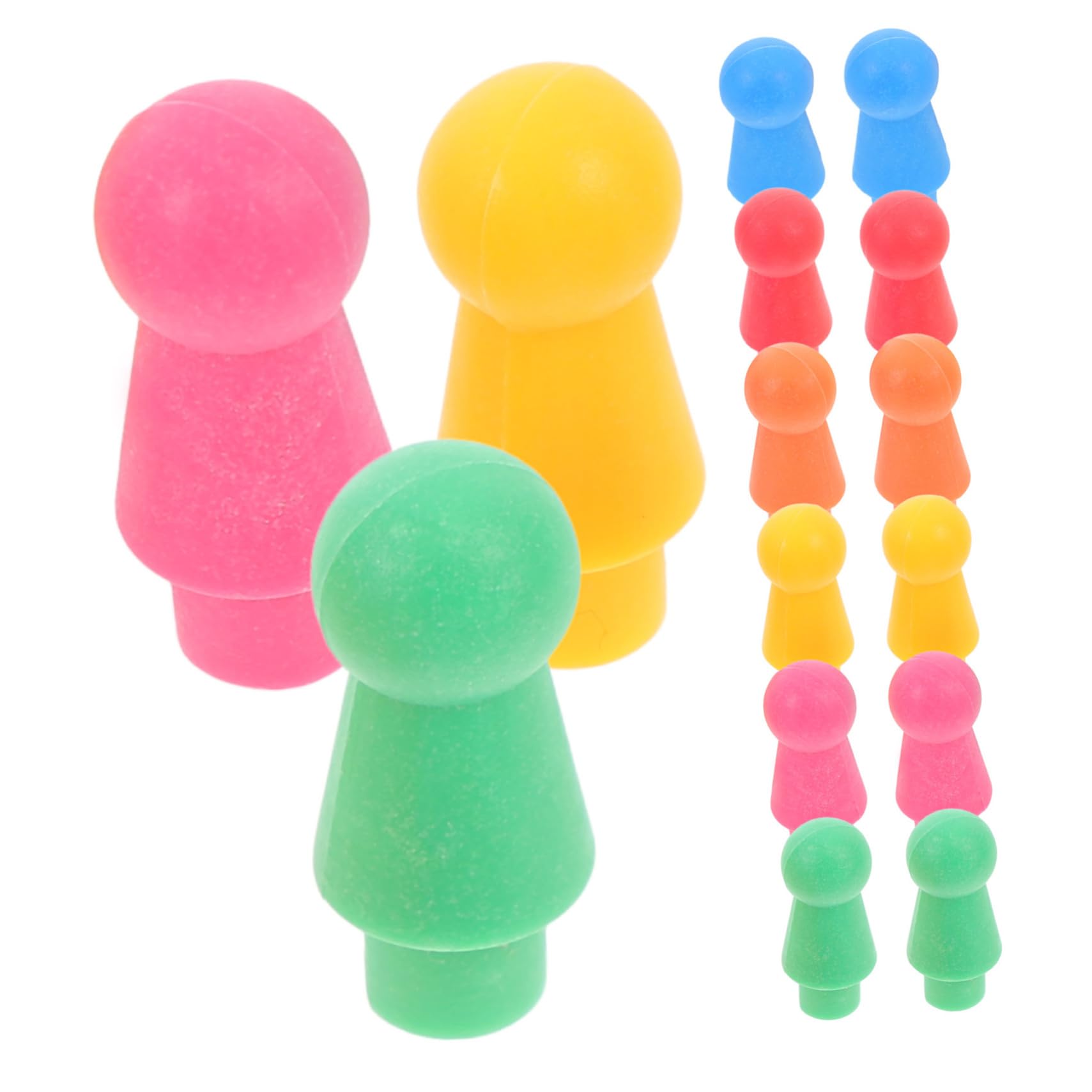 Totority 60pcs Abs Plastic Chess Pieces Pawn Chess for Children Flight Game Portable Set Home Office School Travel