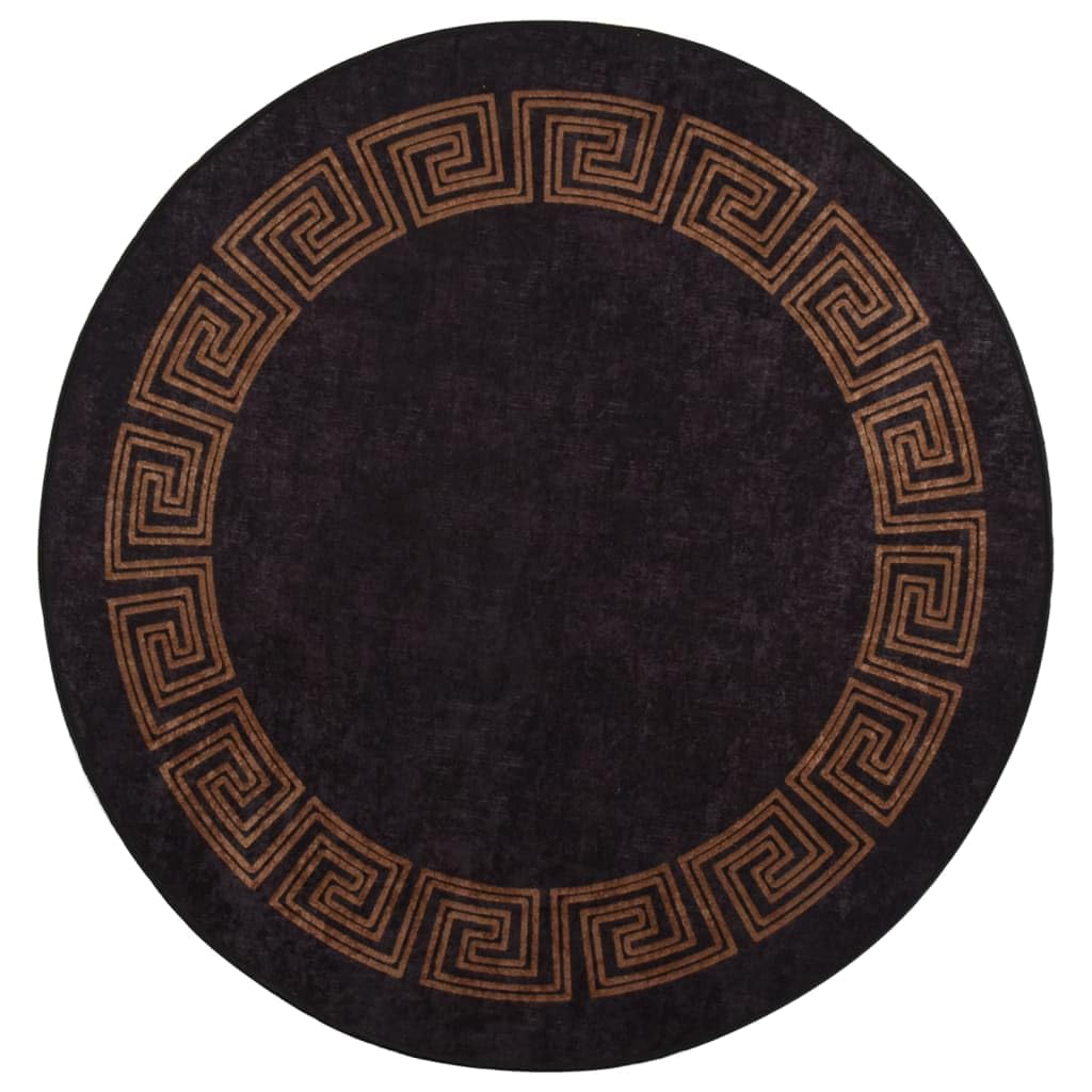 Tapis en velours doux noir doré pour créer un salon chaleureux
