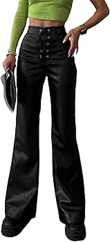 パンツ L.G.B. lace up flare leather pants L.G.B. lace up flare leather pants