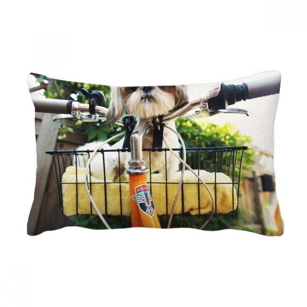 Coussin lombaire chien de 16x24 pouces, oreiller mignon avec insert pour canapé