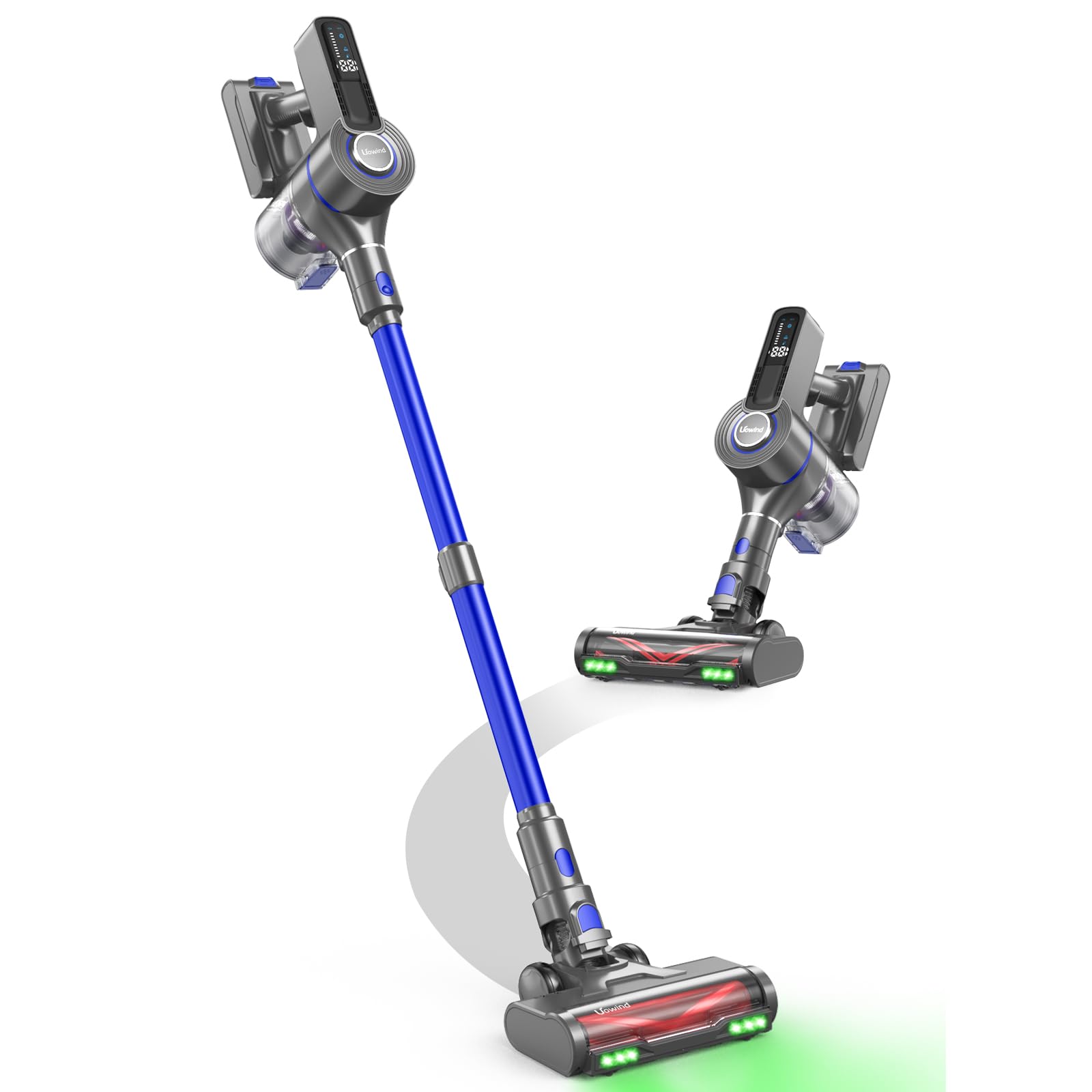 Amazon | コードレス掃除機 Uowind スティッククリーナー 55kPa超強